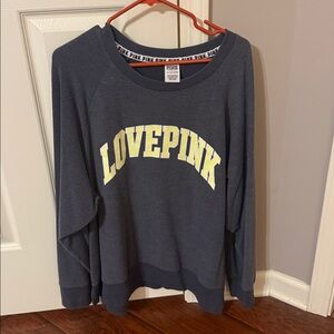 Victoria's Secret Pink Navy Sweatshirt
